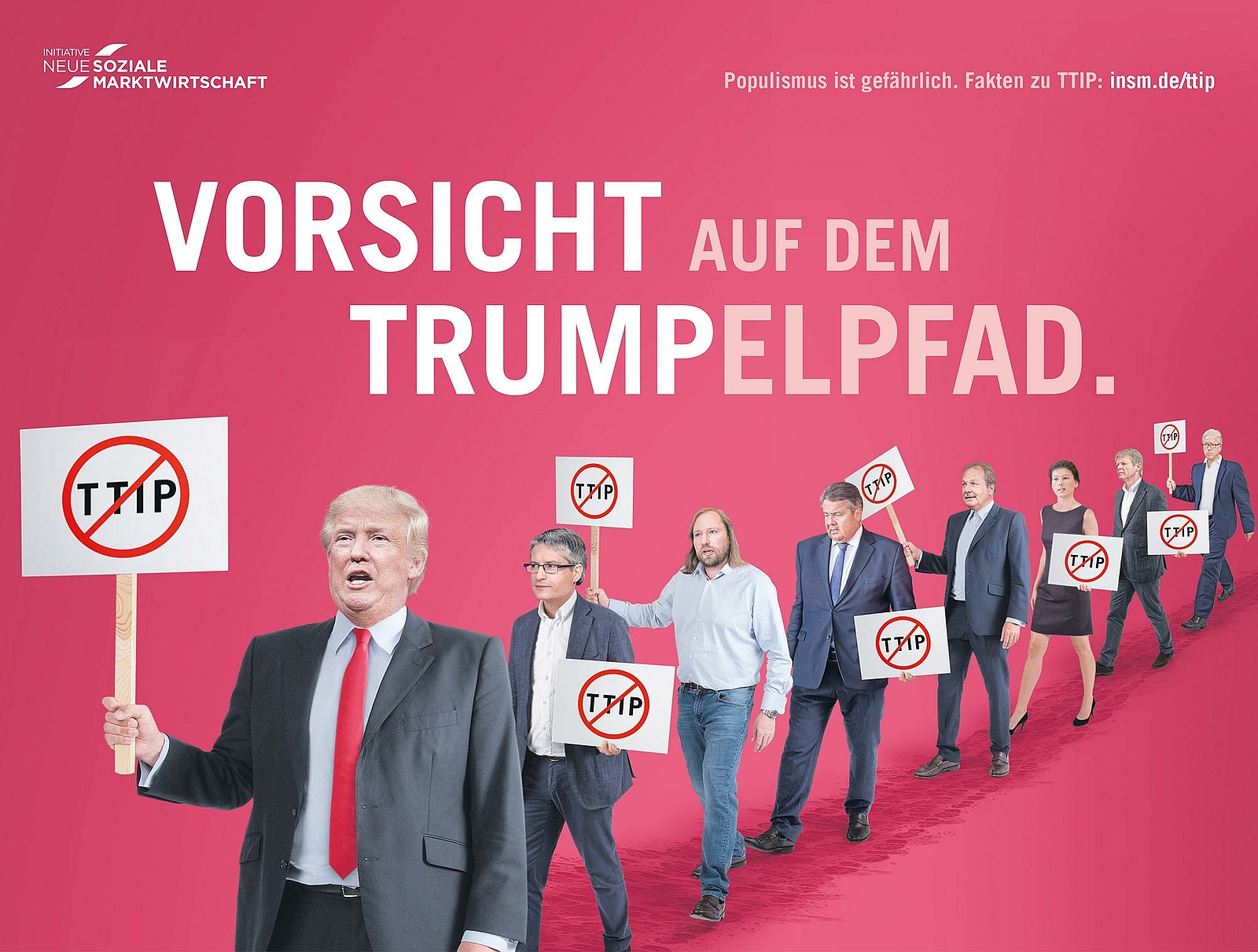 Anzeigenmotiv der INSM - Trumpfelpfad Motiv